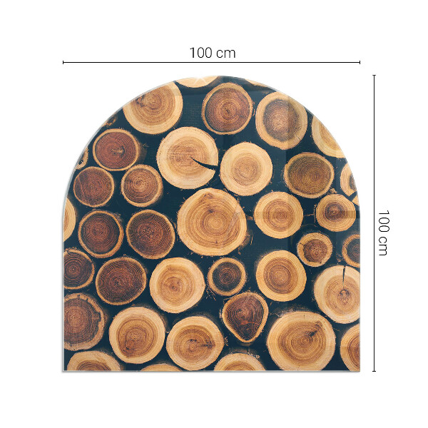 Szkło hartowane pod kozę Skrzynka z drewnem ściętym