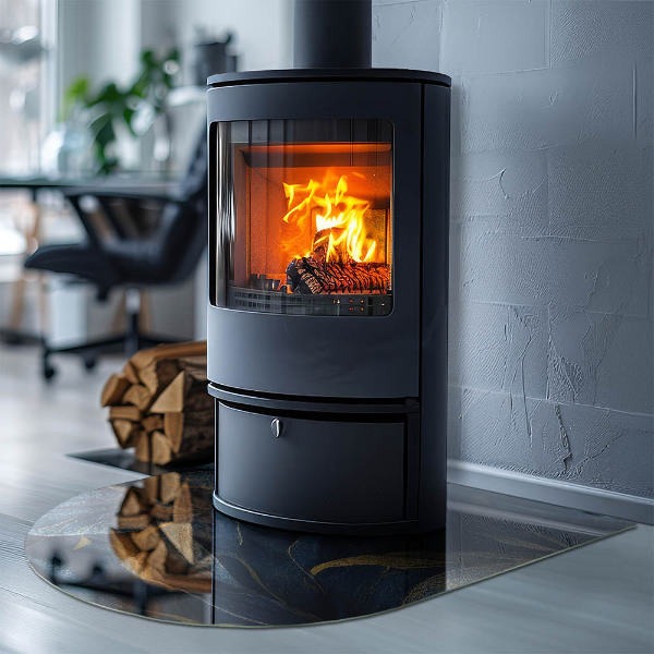 Szkło pod kozę Eleganckie liście w fakturze