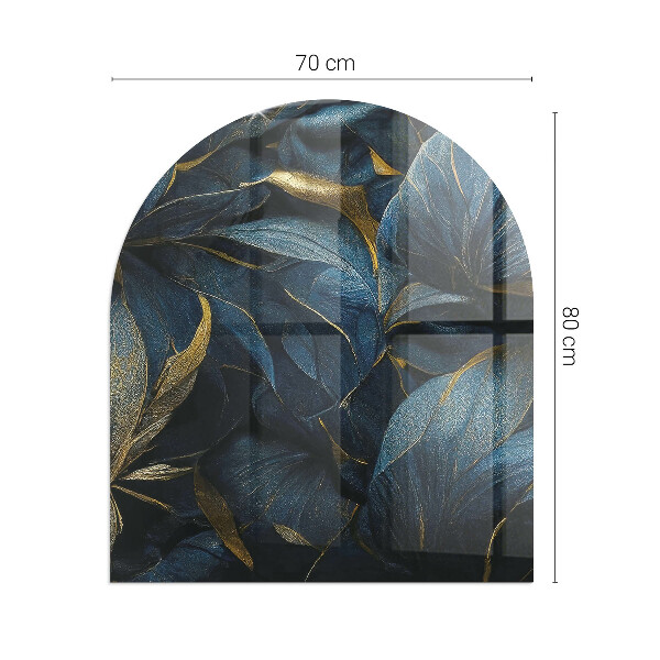 Szkło pod kozę Eleganckie liście w fakturze