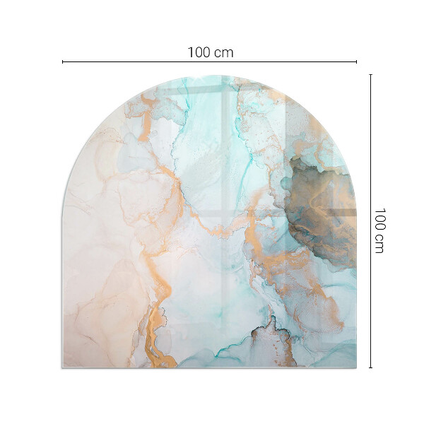 Szkło przed kominek Abstrakcyjny wzór płynny