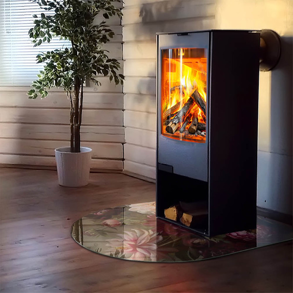 Szkło pod kozę Kwiatowy bukiet w detalu