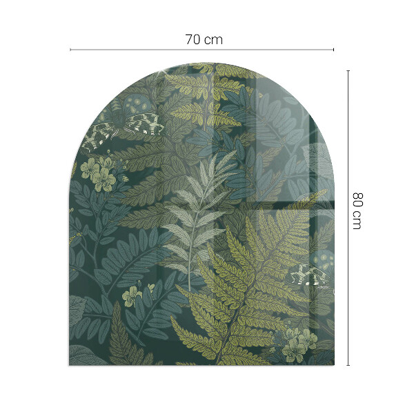 Szkło pod kozę Motywy roślinne z motylami