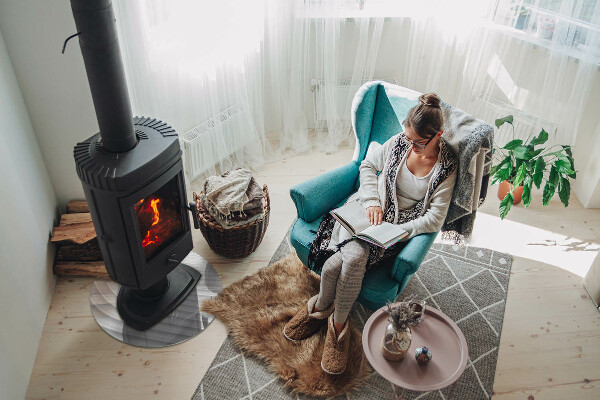 Podstawka pod kominek Fale delikatnych linii