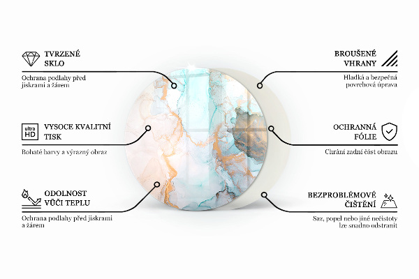 Podstawka pod kominek Naturalny wzór drewna