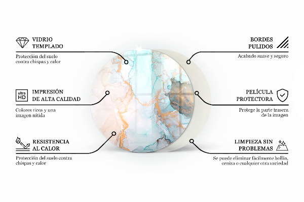 Podstawka pod kominek Naturalny wzór drewna