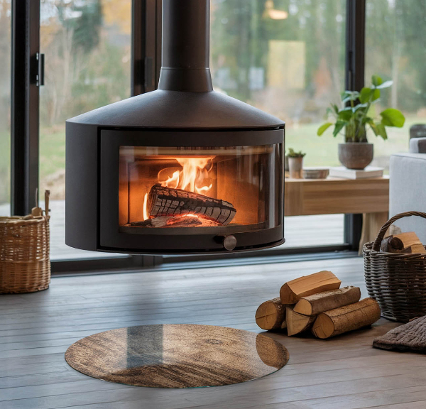 Podstawka pod kominek Naturalny wzór drewna