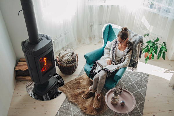 Podstawka pod kominek Abstrakcyjne fale i linie