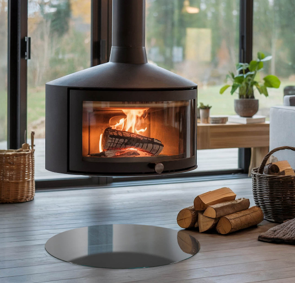 Podstawka pod kominek Kolor Szaro-brązowy