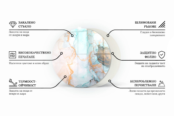Podstawka pod kominek Kolor Beżowy