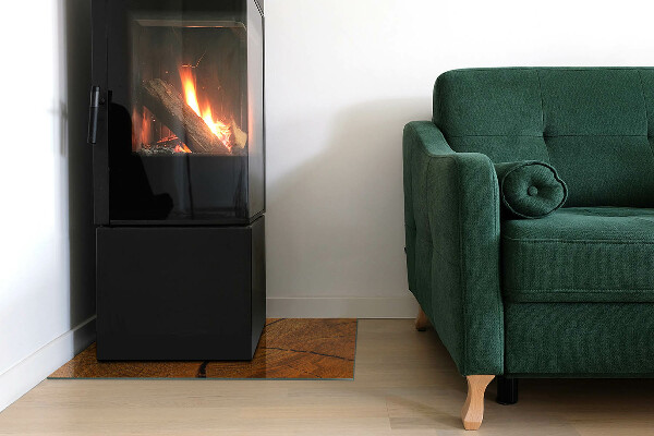 Podkładka pod kominek Słoje drewna w przekroju