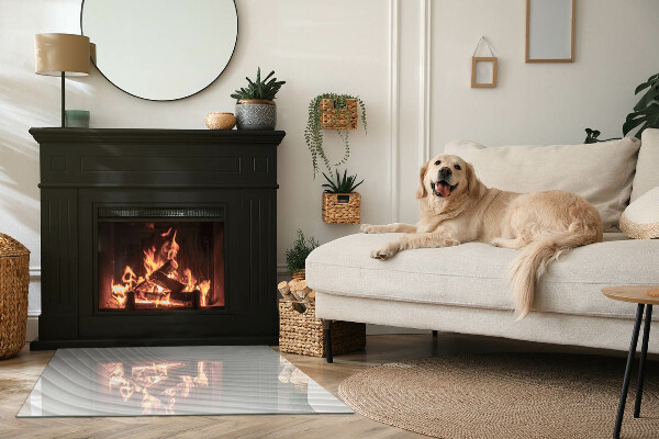 Szkło pod kominek Fale delikatnych linii