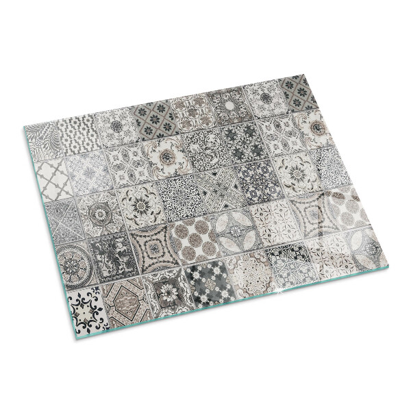 Podkładka pod kominek Wzory kafli dekoracyjnych