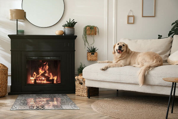 Podkładka pod kominek Wzory kafli dekoracyjnych