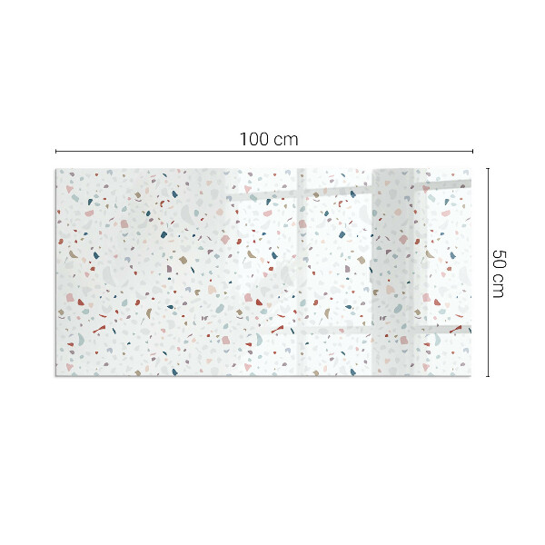 Szkło pod kominek Wzór z drobnymi kształtami