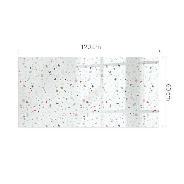 Szkło pod kominek Wzór z drobnymi kształtami