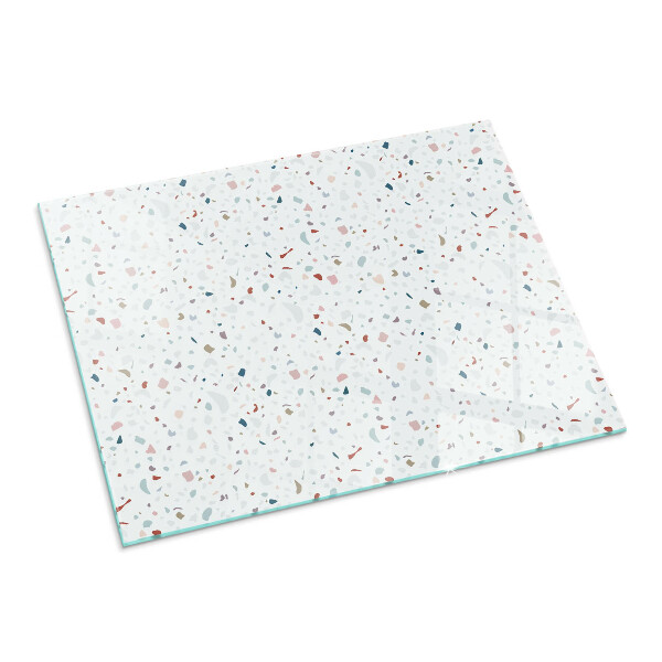 Szkło pod kominek Wzór z drobnymi kształtami