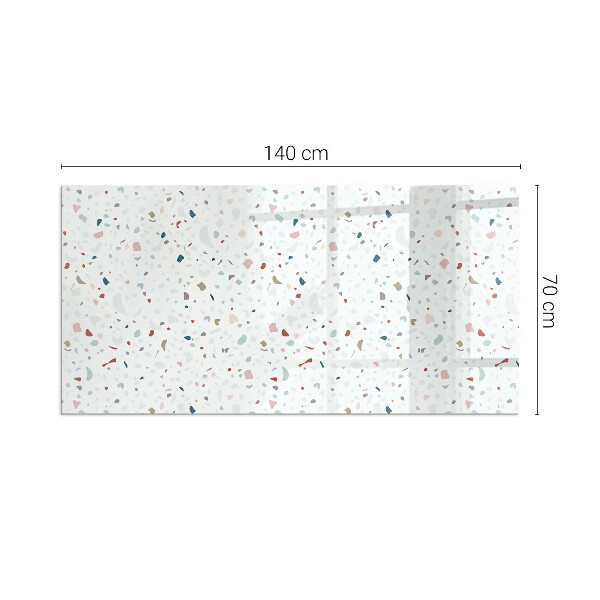 Szkło pod kominek Wzór z drobnymi kształtami