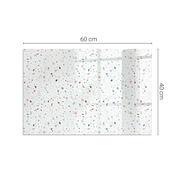 Szkło pod kominek Wzór z drobnymi kształtami