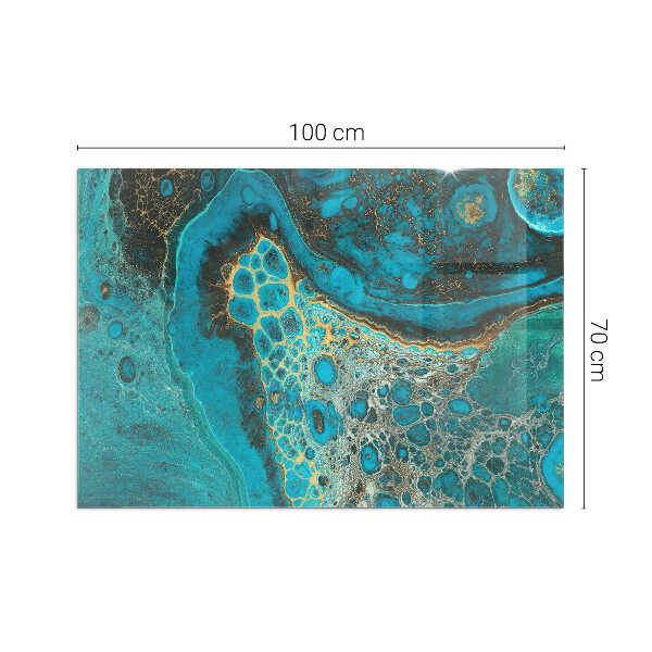 Szkło pod kominek Abstrakcyjny wzór organiczny