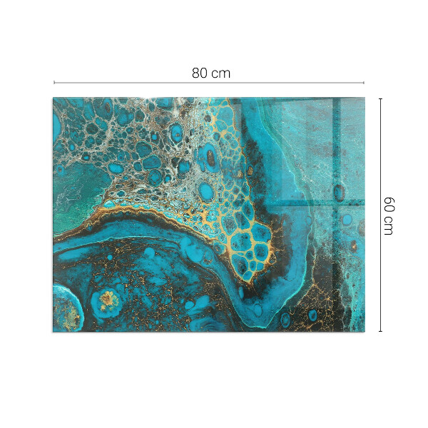 Szkło pod kominek Abstrakcyjny wzór organiczny