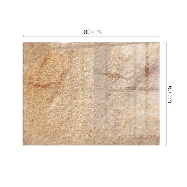 Szkło pod kominek Tekstura naturalnego kamienia