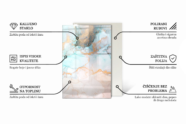 Podkładka pod kominek Tekstura surowego betonu