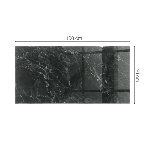 Szkło pod kominek Elegancki wzór marmuru
