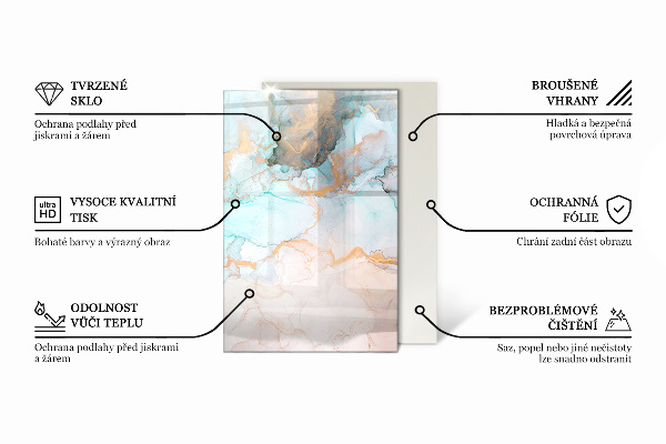 Podkładka pod kominek Tekstura surowej powierzchni