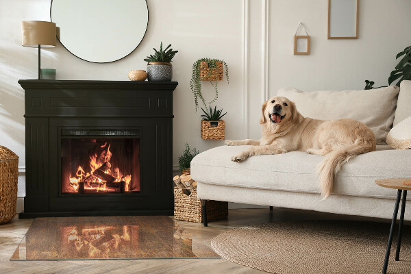 Szkło pod kominek Tekstura rdzy na metalu