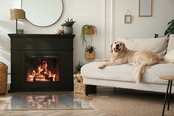 Szkło pod kominek Abstrakcyjny teksturowy wzór