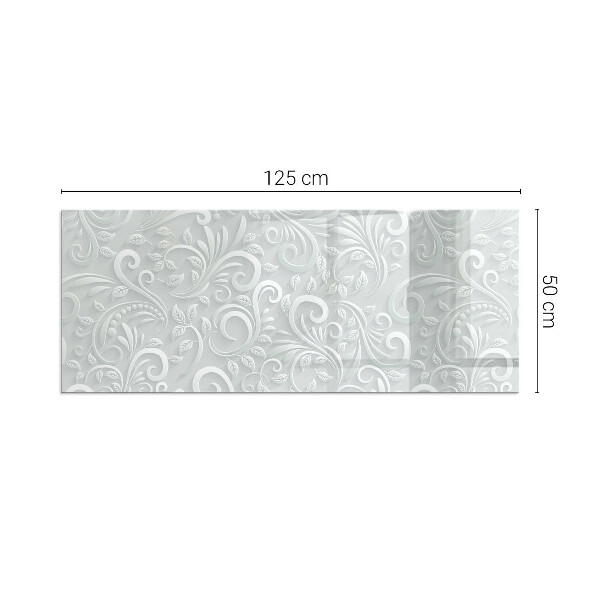 Szkło pod kominek Elegancki wzór roślinny