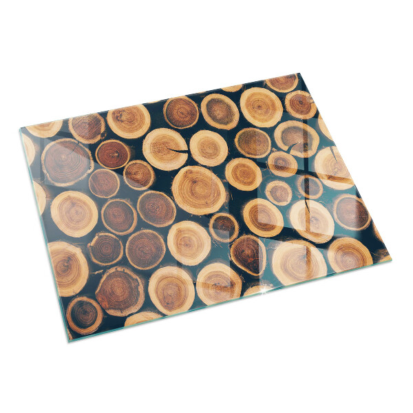 Szkło pod kominek Skrzynka z drewnem ściętym