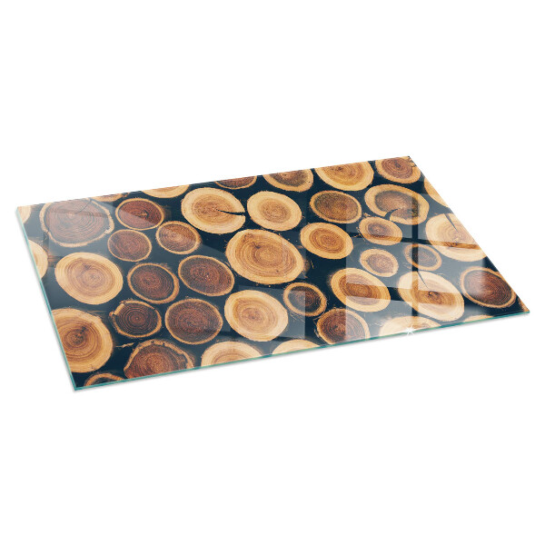 Szkło pod kominek Skrzynka z drewnem ściętym