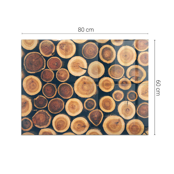 Szkło pod kominek Skrzynka z drewnem ściętym