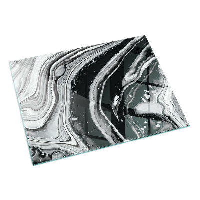 Szkło pod kominek Abstrakcyjne fale i linie