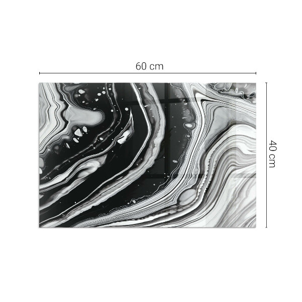 Szkło pod kominek Abstrakcyjne fale i linie