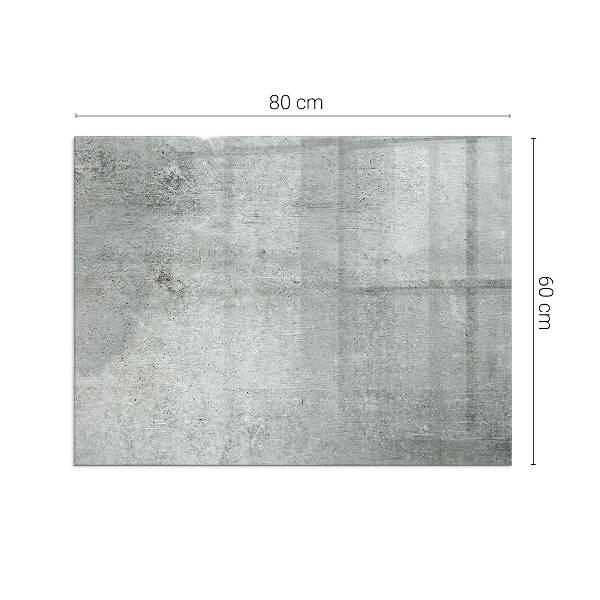 Szkło pod kominek Tekstura surowego betonu