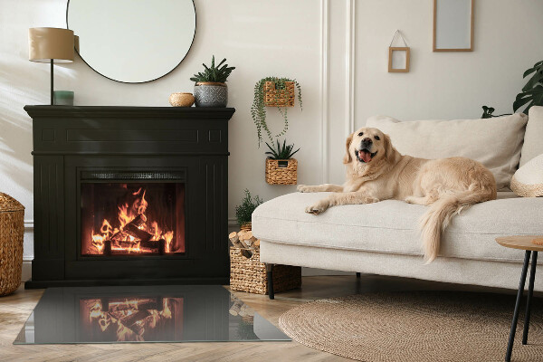 Podkładka pod kominek Kolor Szaro-brązowy