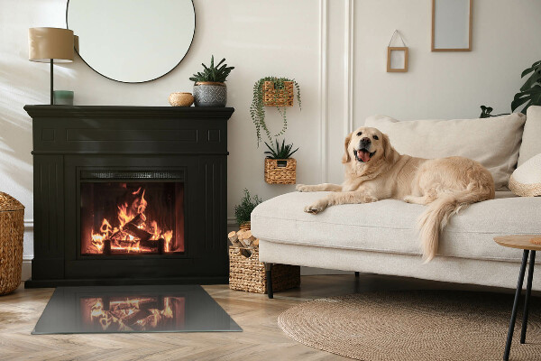 Podkładka pod kominek Kolor Szaro-brązowy