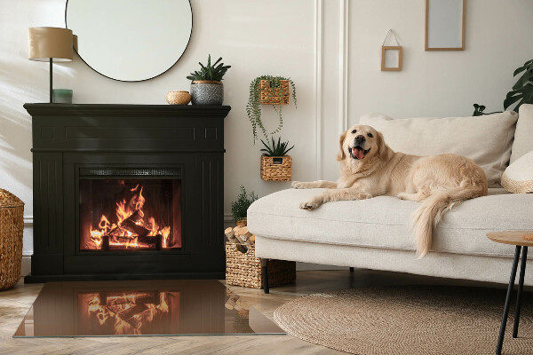 Szkło pod kominek Kolor Brązowy