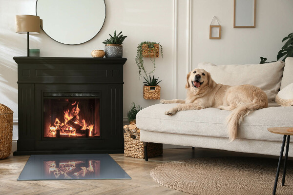 Szkło pod kominek Kolor Ciemnoniebieski