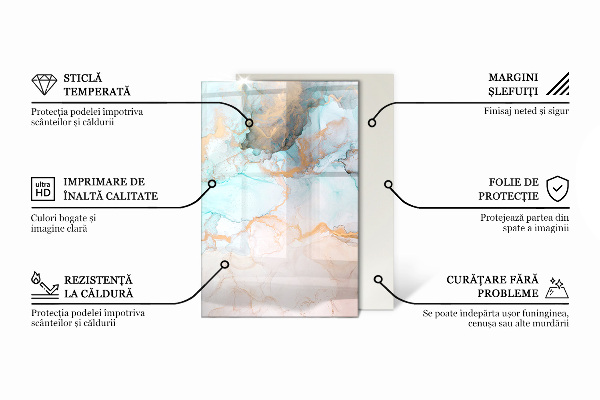Szkło pod kominek Kolor Brązowy