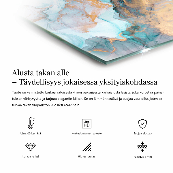 Podkładka pod kominek Kolor Jasnozielony