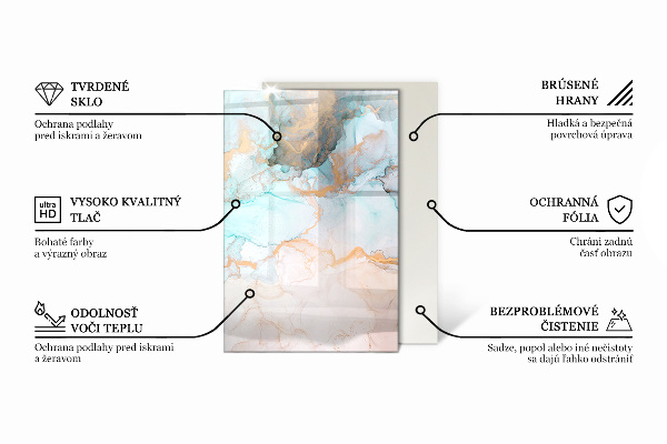 Podkładka pod kominek Kolor Jasnozielony