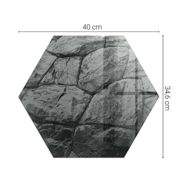 Szkło pod kominek wolnostojący Naturalny kamienny wzór