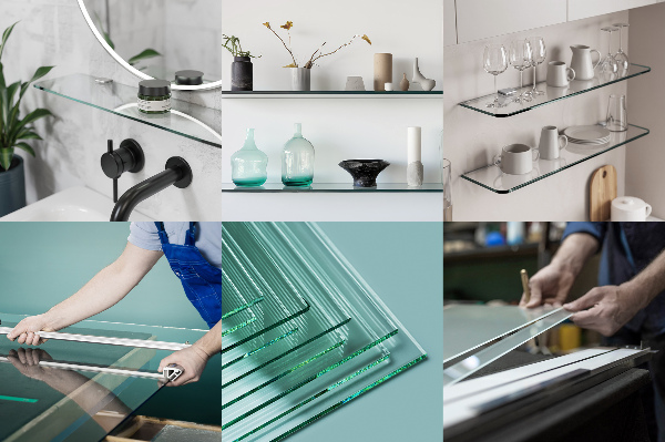 Półka szklana 50x13 cm