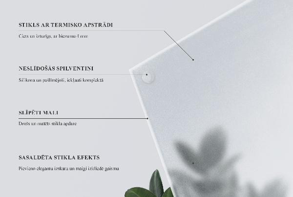 Blat do stolika okrągły półprzezroczysty