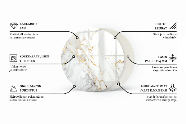 Blat Marmurowe żyłki w stylu