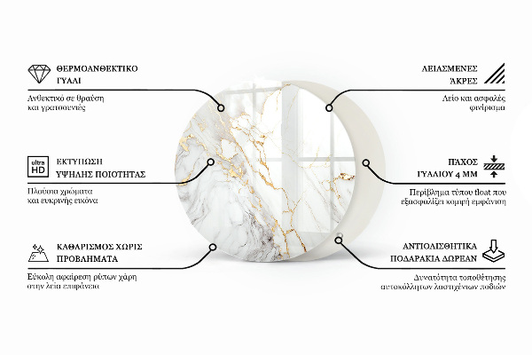 Blat Marmurowe żyłki w stylu