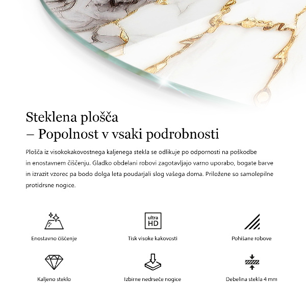 Blat Marmurowe żyłki w stylu